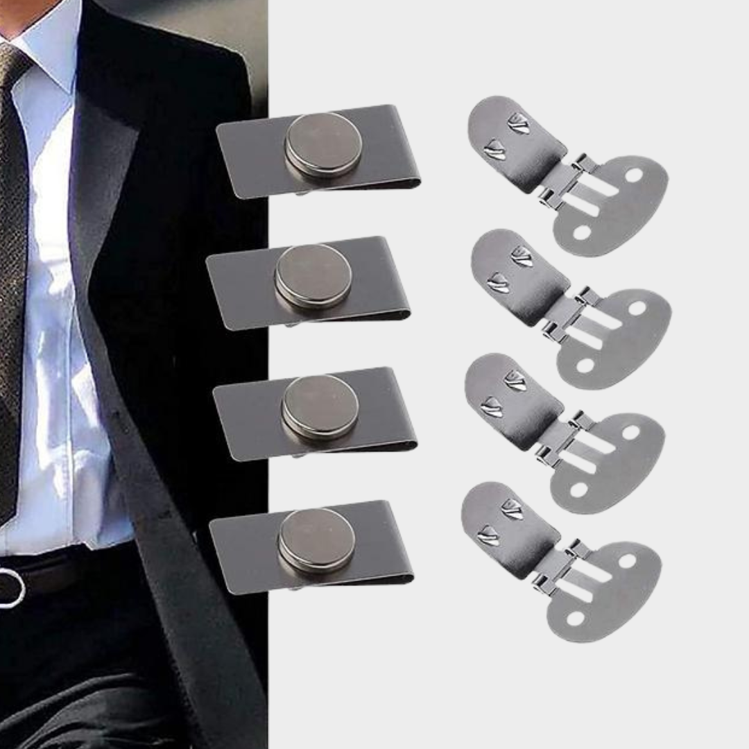 隐形磁性领带夹 - 时尚安全的领带和衬衫配件