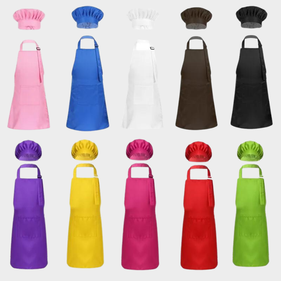 Miniaturbild: Küchen-Kochschürzen, verstellbare Kochschürze mit Werkzeugtasche – Unisex –