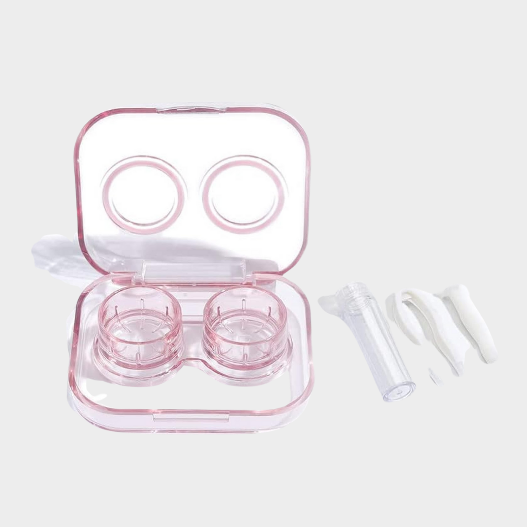 Unisex resefodral Transparent Portabel kontaktlinslåda