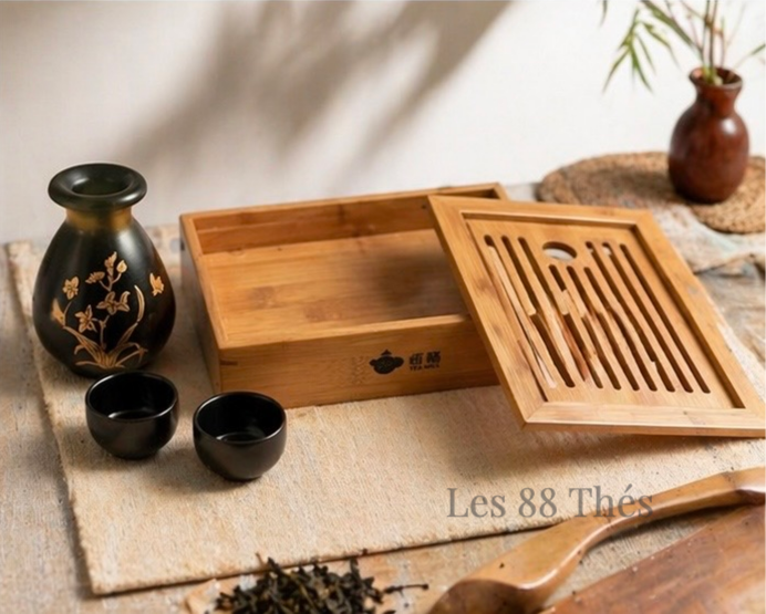 Miniature : Chápán Shaan — Plateau Gong Fu Cha en bambou