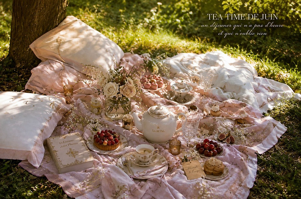 Tea Time Picnic Romantique — Juin ou Juillet — Participation indicative entre 65 et 95 €