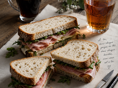 Moment de partage autour d'un sandwich