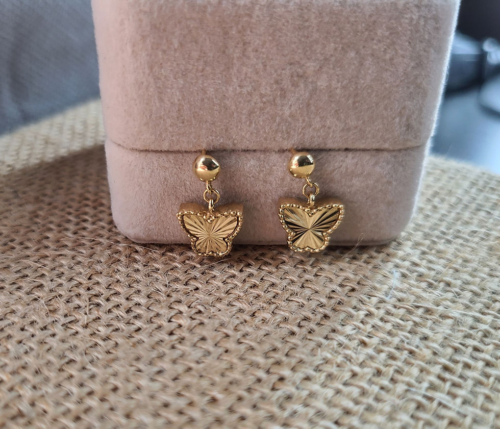 Thumbnail: Butterfly Dangling Earrings