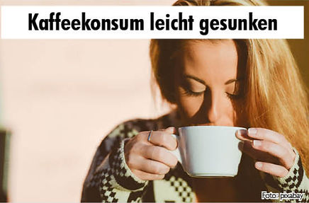 Kaffeekonsum leicht gesunken