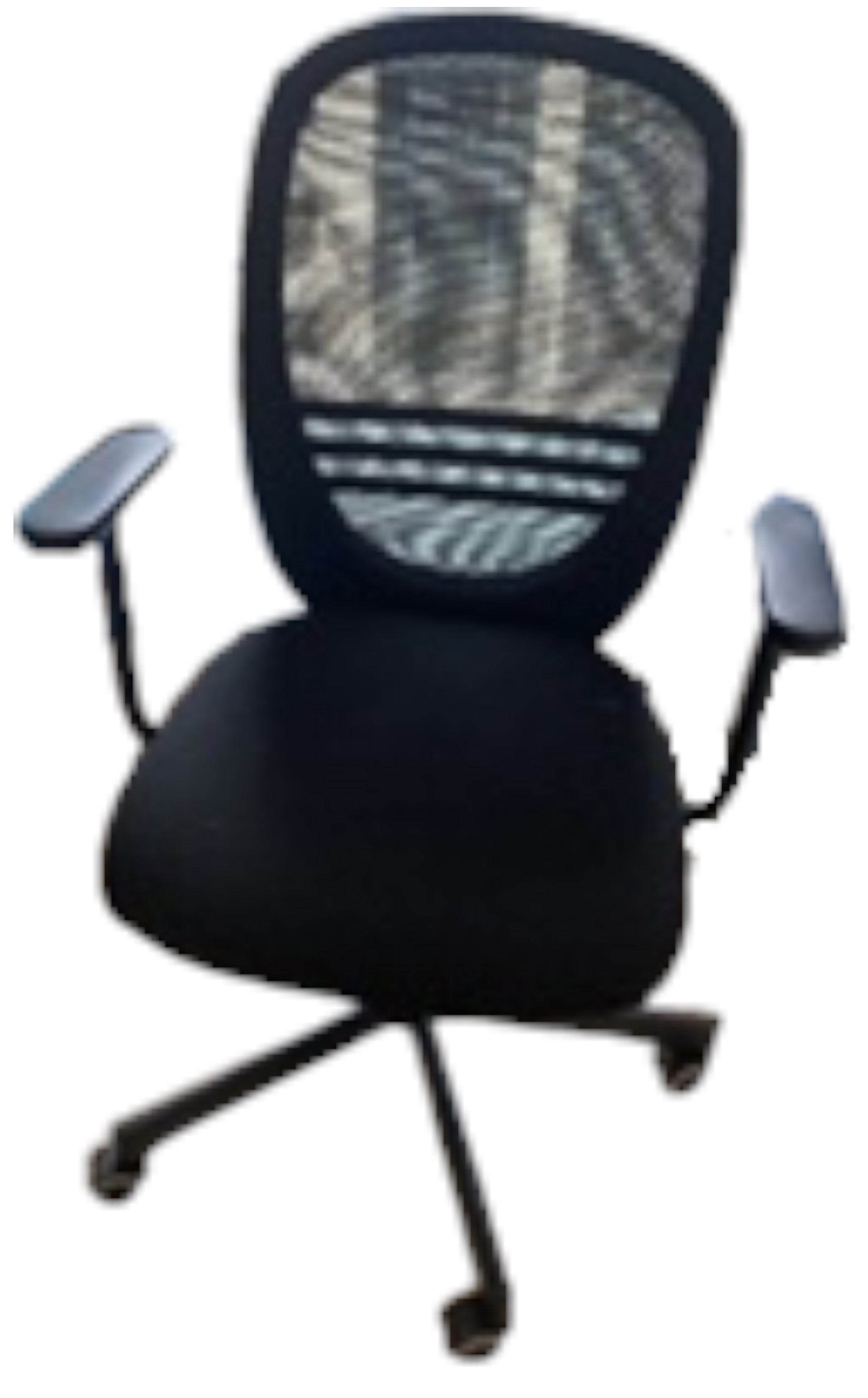 Fauteuil de bureau ergonomique en tissu noir avec accoudoirs (Qté : 15) | FAU067