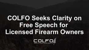 COLFO Writes to Ministers and ACT Party Leadership on Residual Powers and the Protection of Lawful Speech