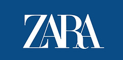 zara-brand-logo-symbol-clothes-white-design-icon-abstract-illustration-with-blue-backgroun