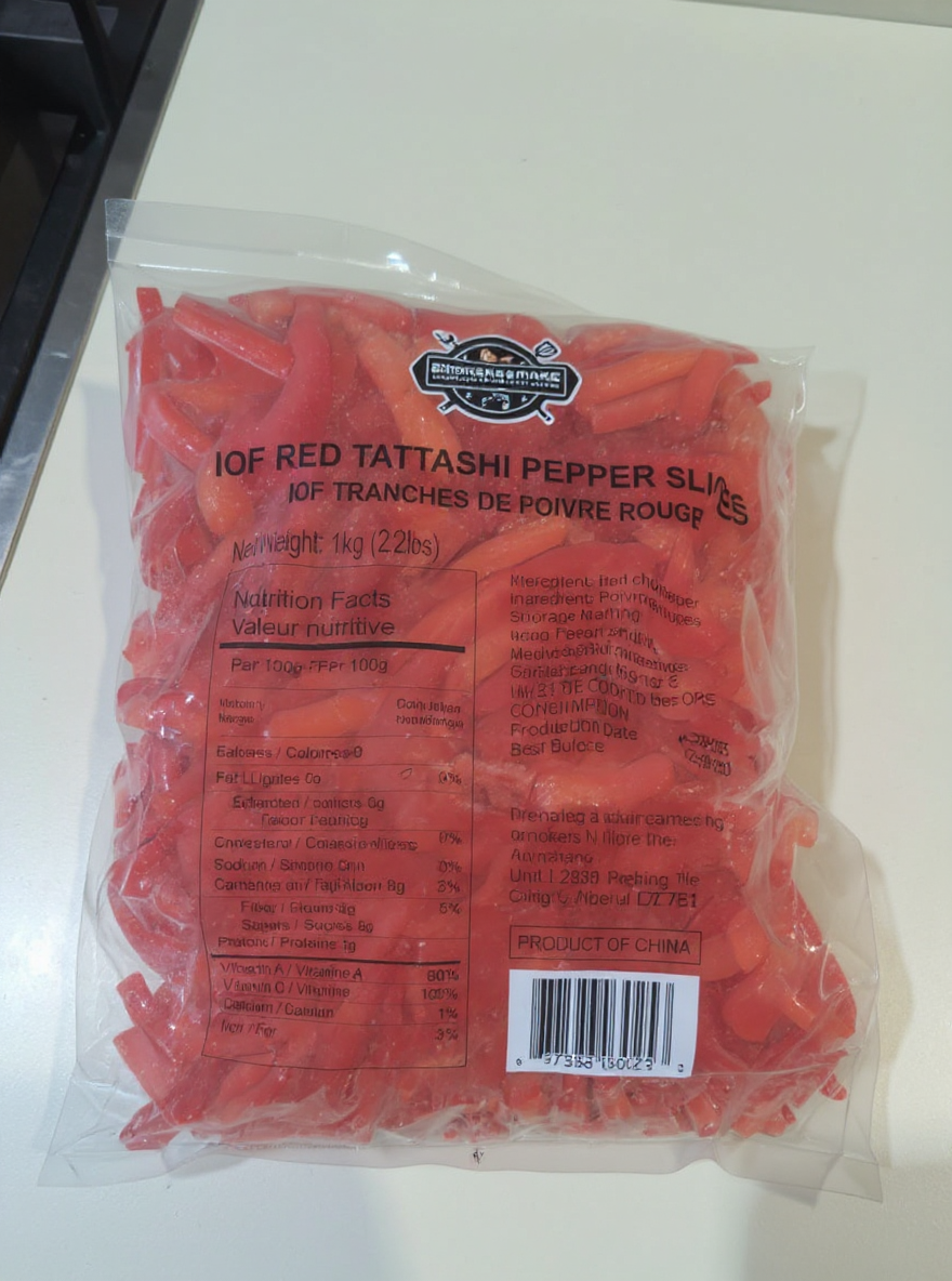 Frozen Chooped Red Pepper (Tatase) 1kg