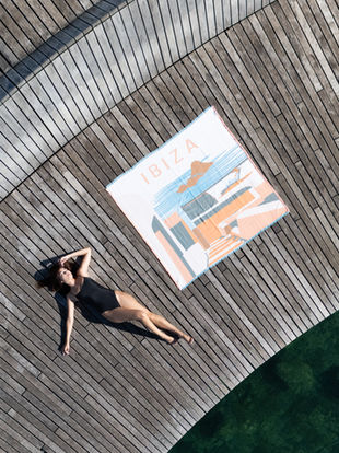 Ibiza Edition: Luxury Throw Blanket for Outdoor Living Spaces and Ibiza Interiors