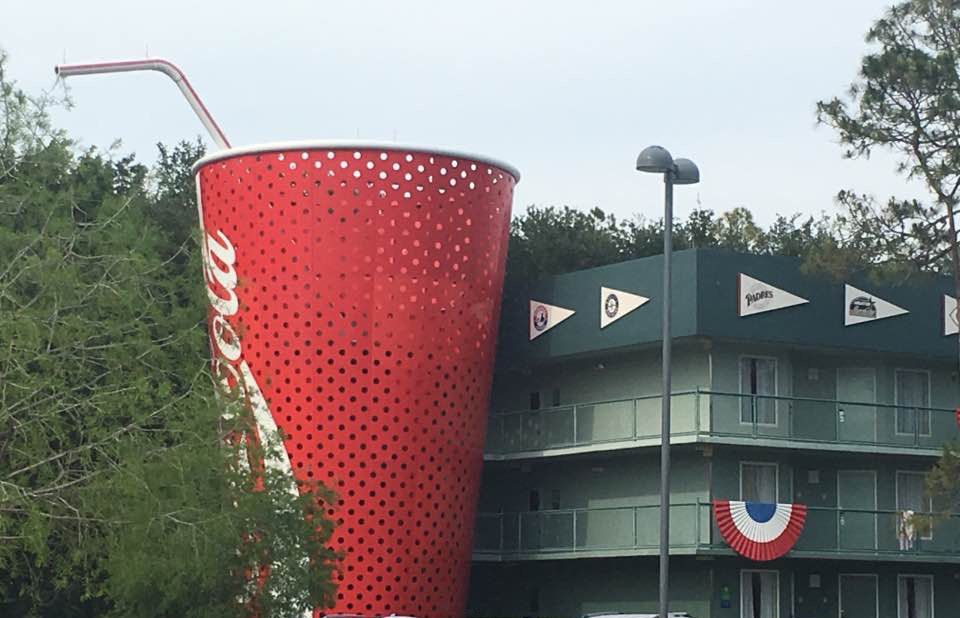 A Giant Coke At Disney Resort
