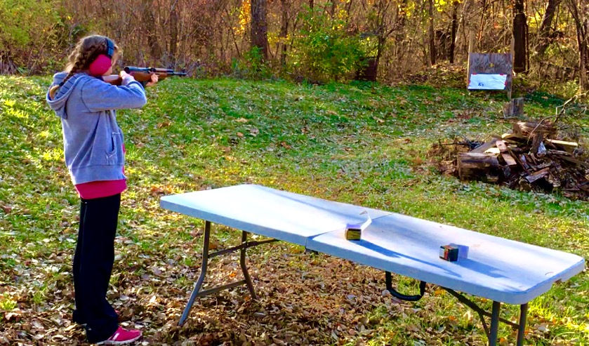 Emilee Learning To Shoot A Rifle
