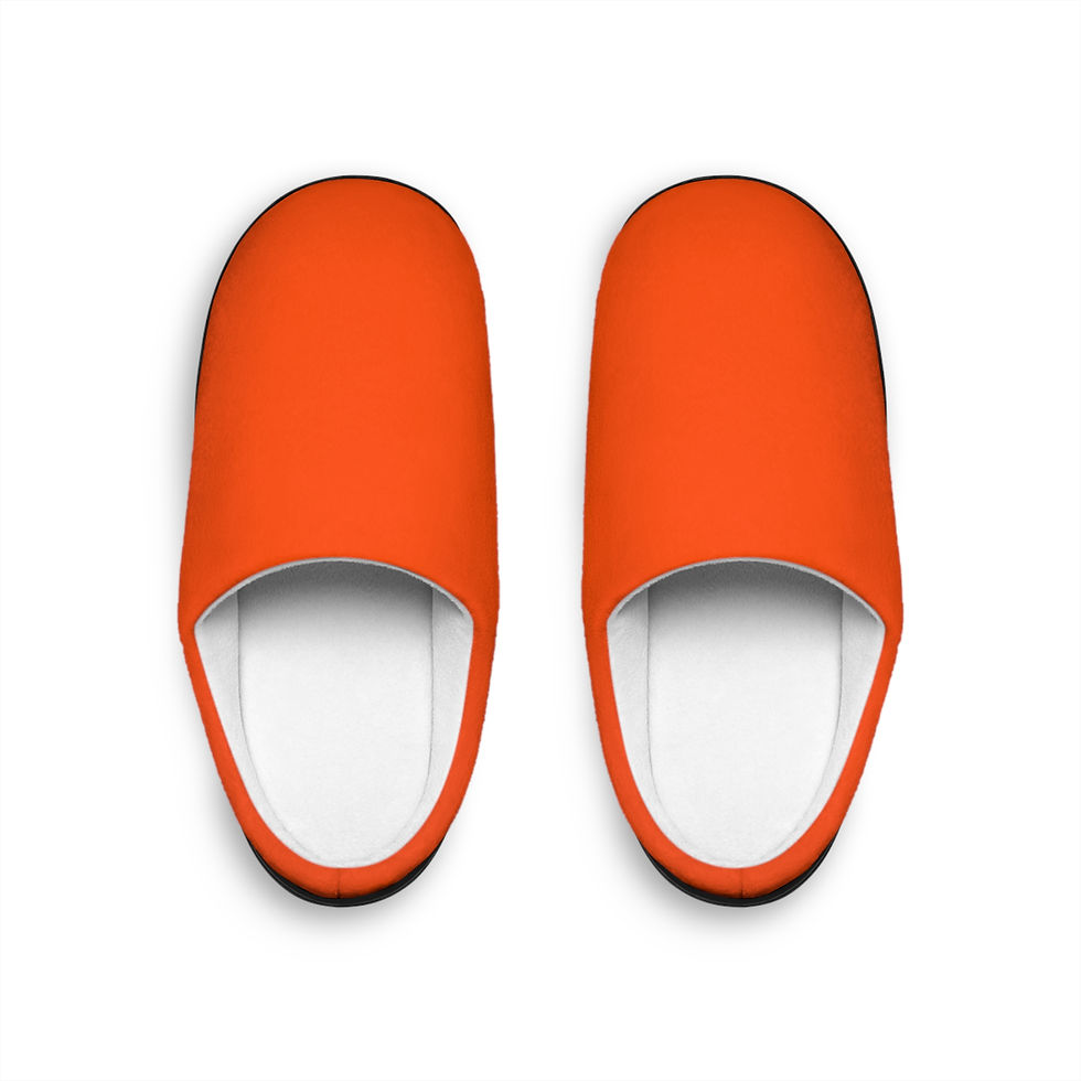 Cozy Comfort Men's Indoor Slippers | Gift for Him, Hunter's Orange