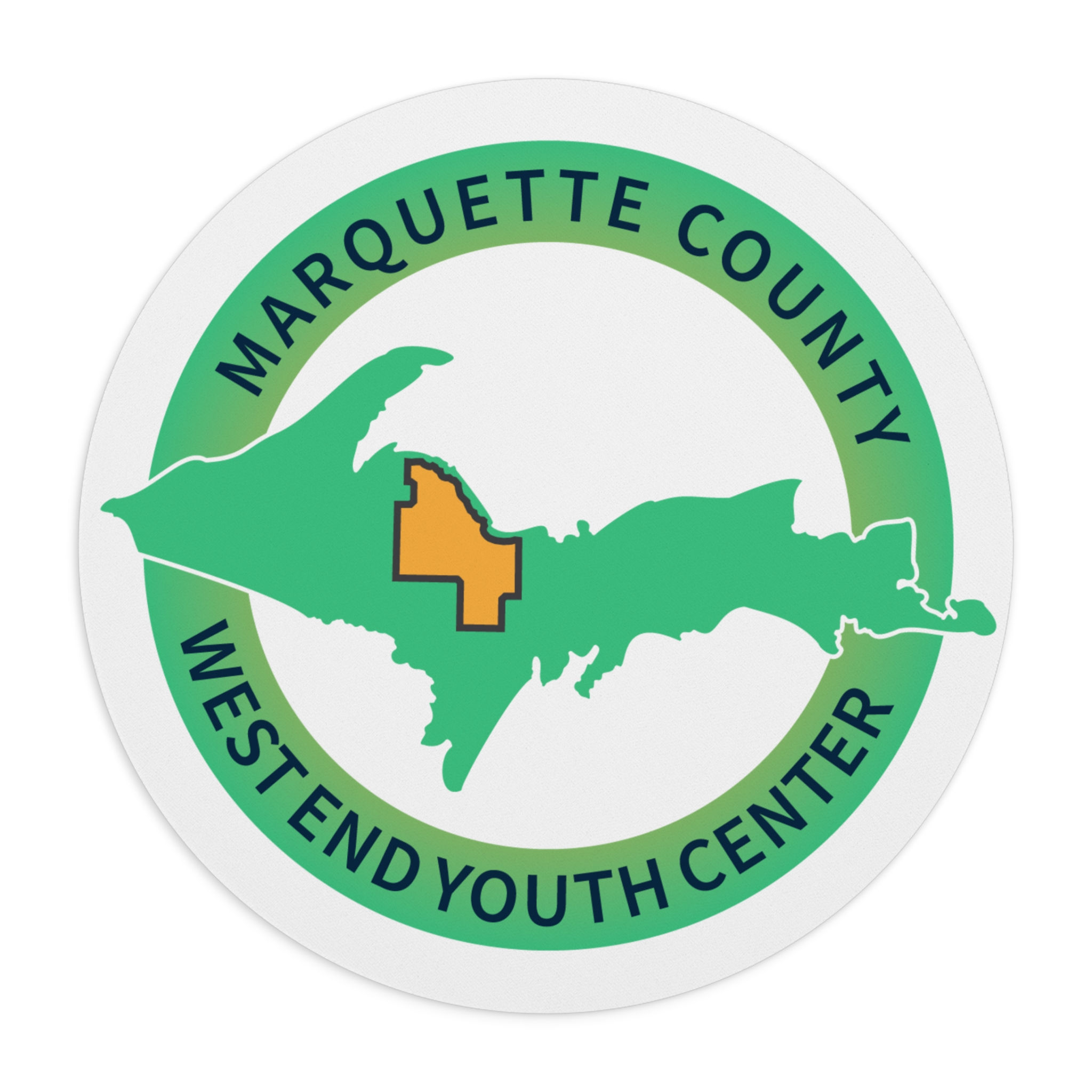 Marquette County West End Youth Center Round Mouse Pad