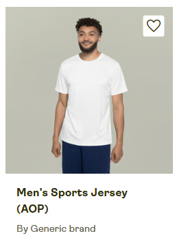 All over print Men's Sports Jersey