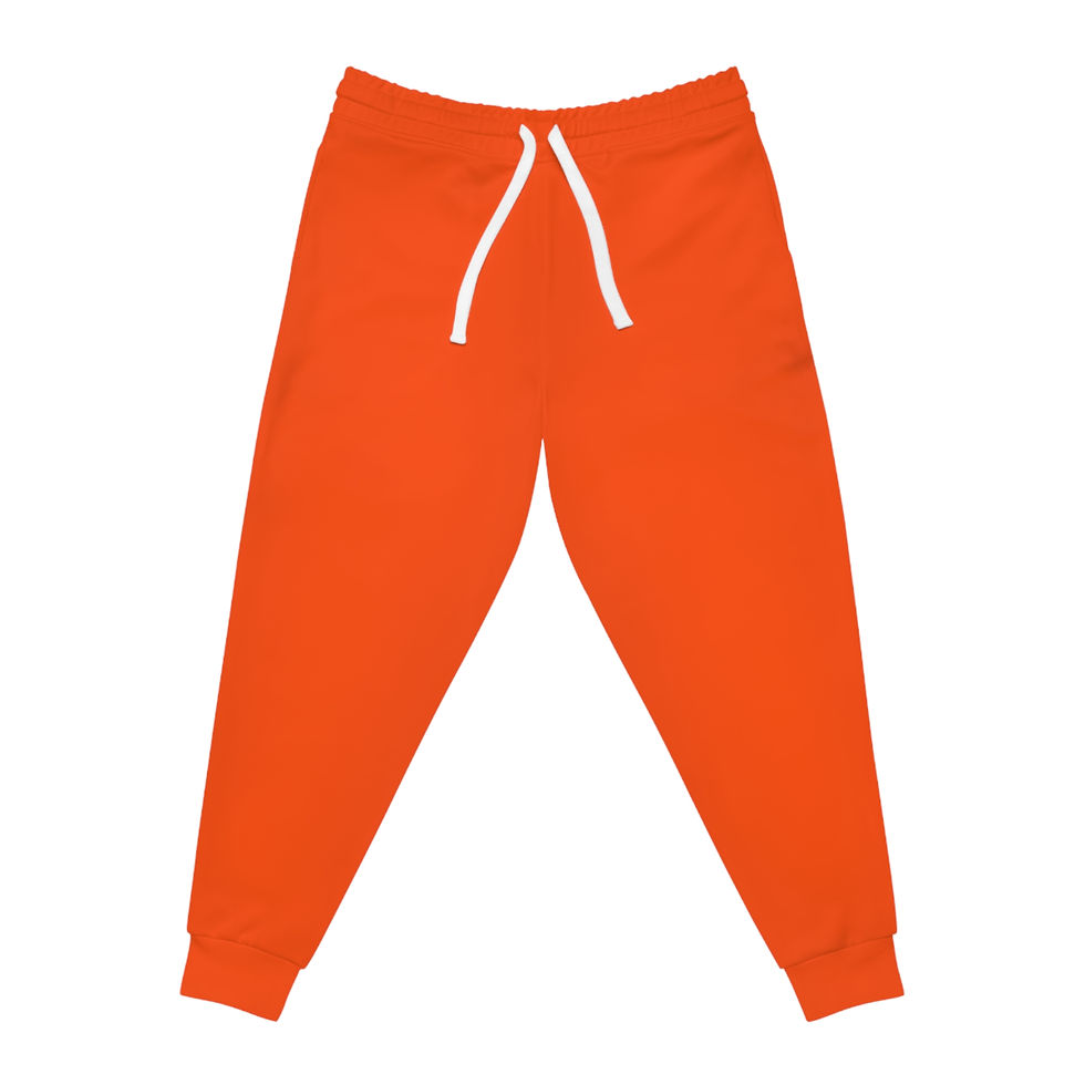 Hunter's Orange Joggers, Stylish Workout Pants, Casual Joggers,