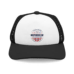 Independence Day Dog Trucker Hat — Patriotic Foam Cap