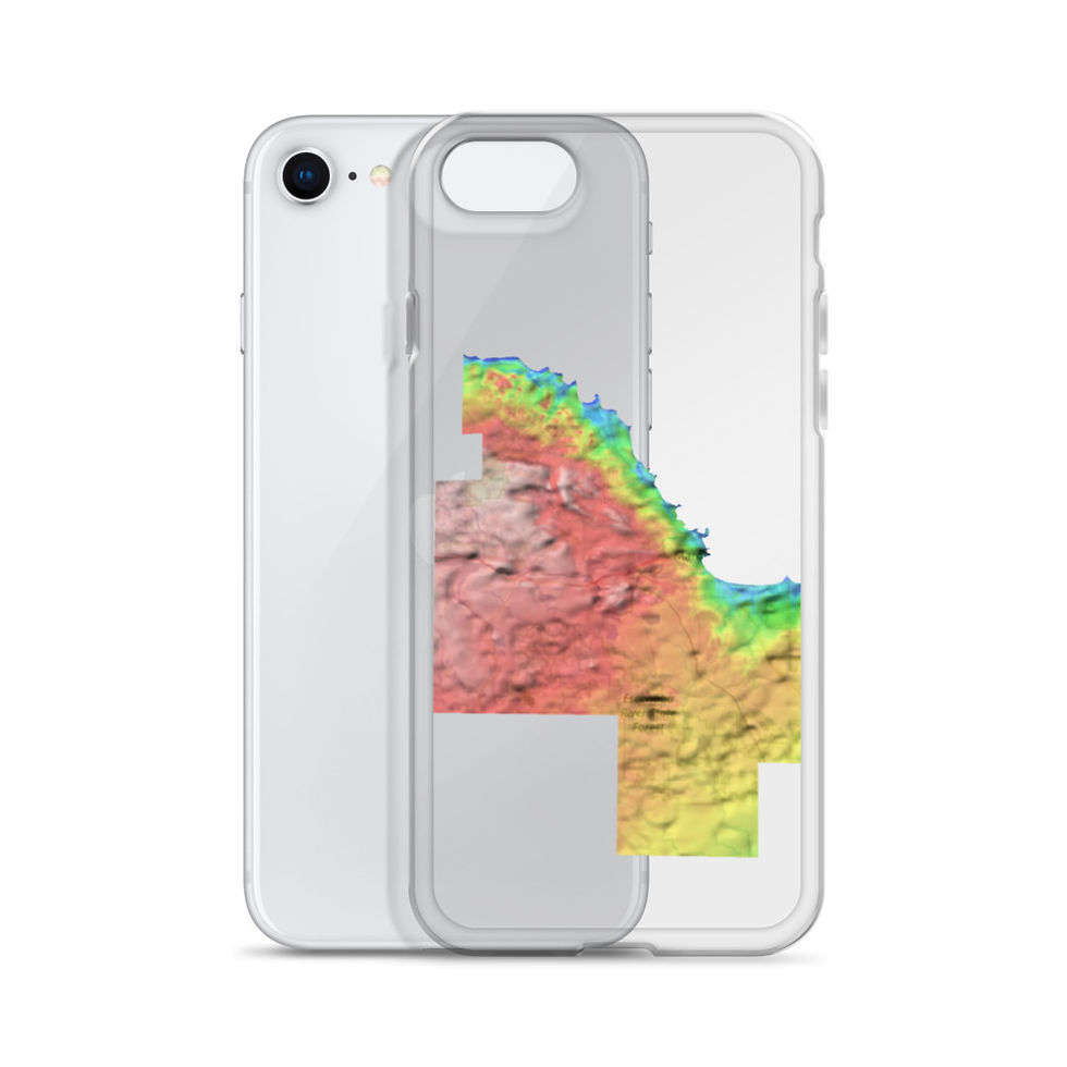 Thumbnail: Marquette County Topographic Phone Case