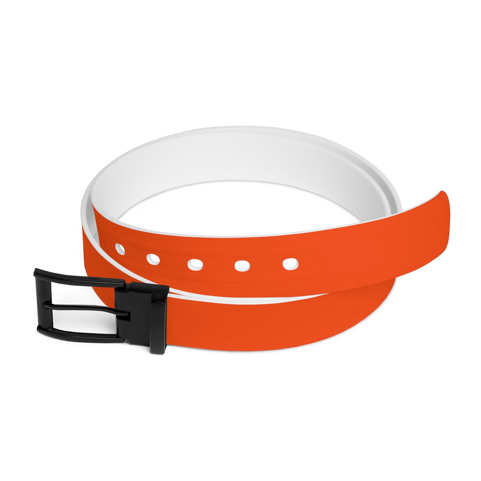Hunter's Orange Belt Gift for Her, Adjustable Waist, Versatile Women's Belt
