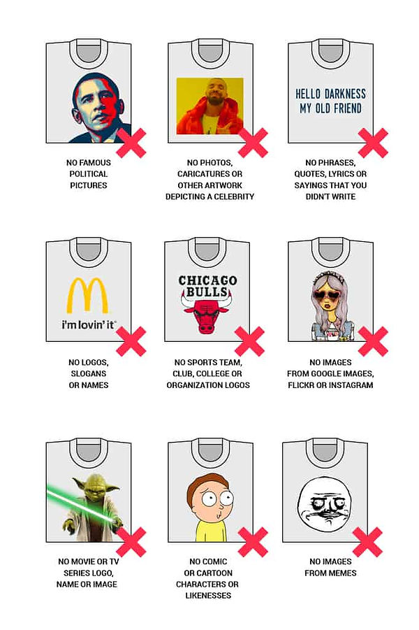 Does and dont's of custom all-over-print designs