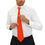 Miniature : Hunter's Orange Necktie Gift for Him, Men's Fashion Statement