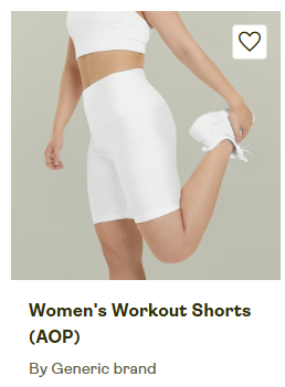 All over print Women's Workout Shorts