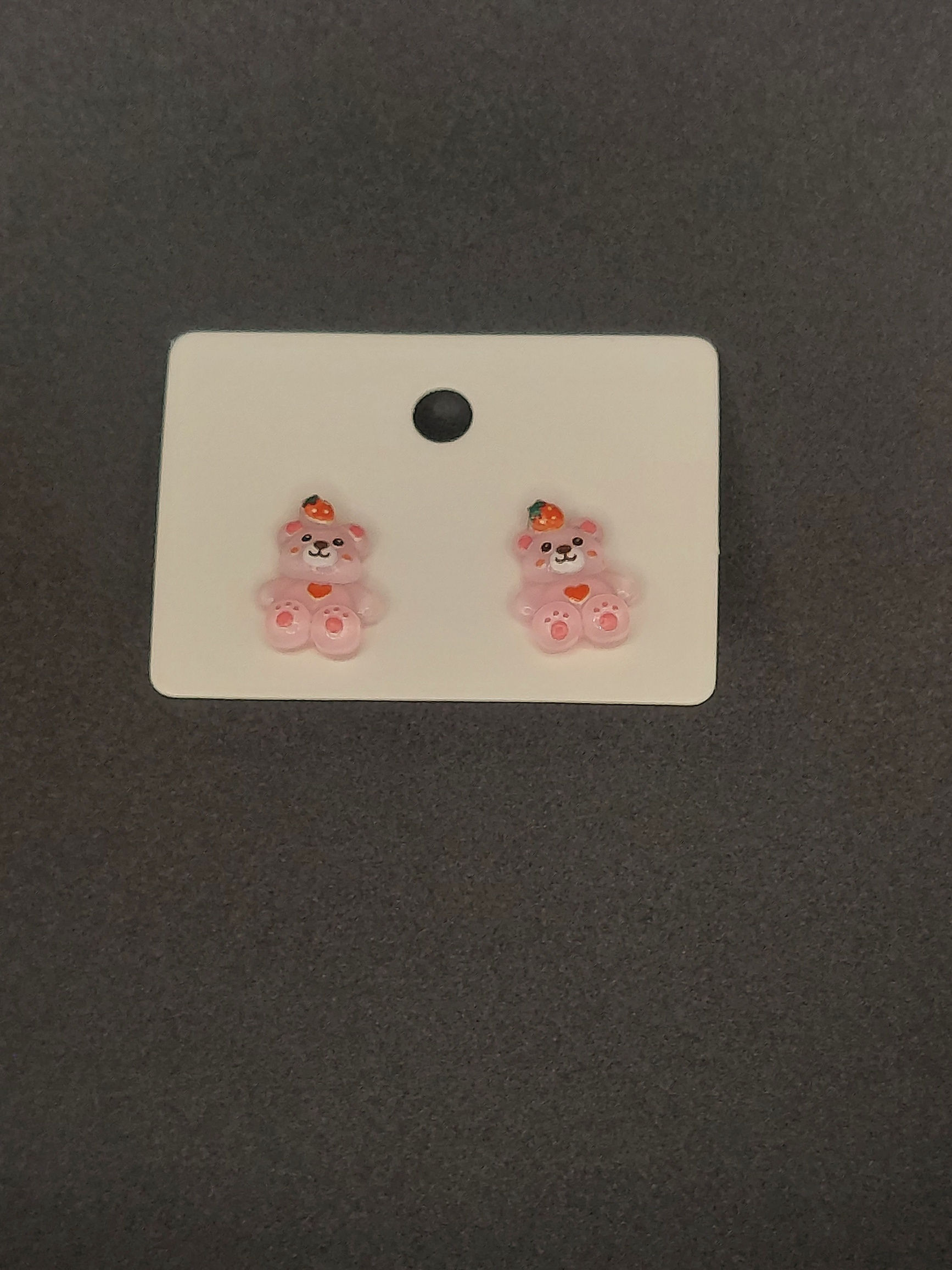 Strawberry Bear Studs