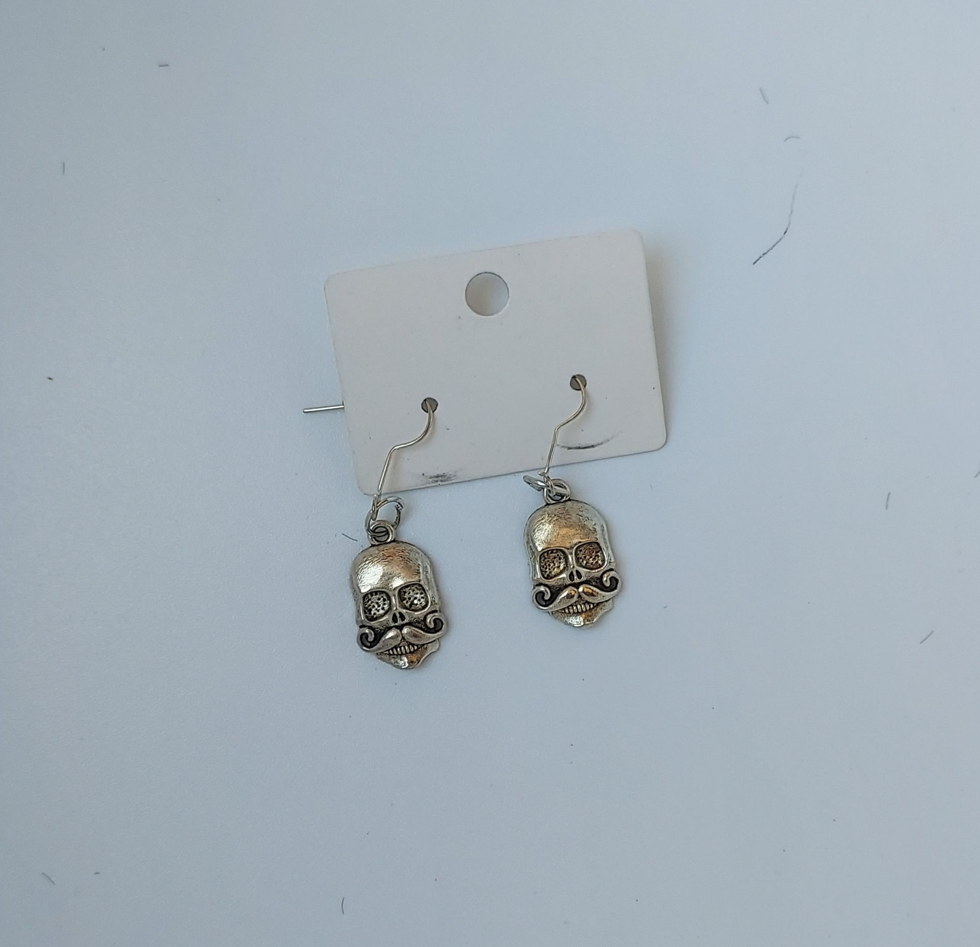 Silver Mustache Skull