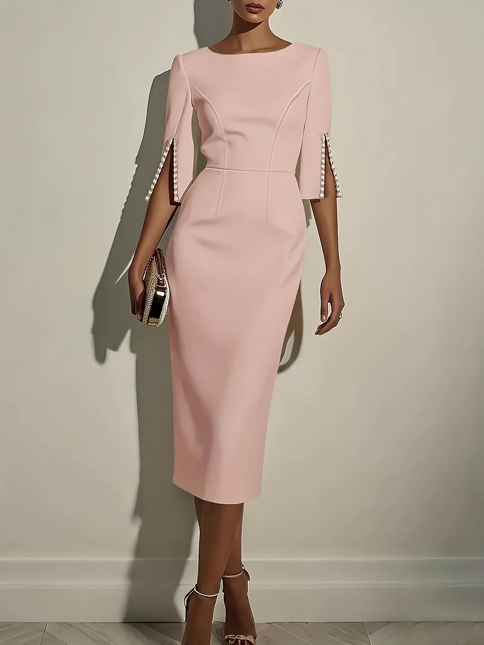 Miniatura: Vestido  midi miçangas