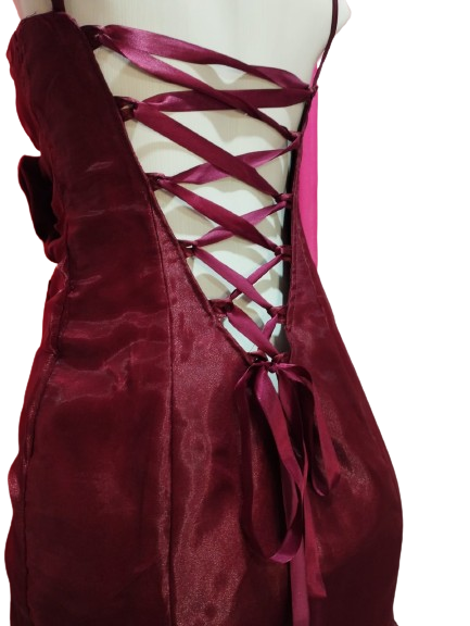 Miniatura: Vestido Bordô Pomba Gira