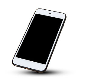 Mobile smart phone on white background t