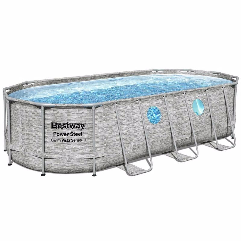 Прев'ю: Bestway 56716 (549х274х122 см) з фільтром, сходами та тентом [89кг] 62x53x143