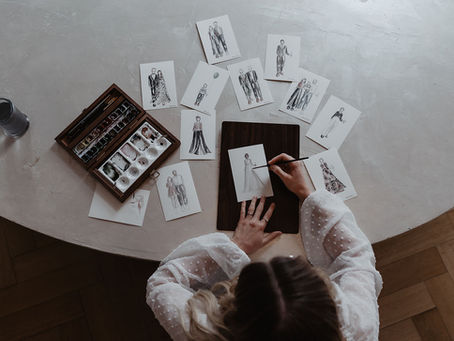 Guest illustrations on table