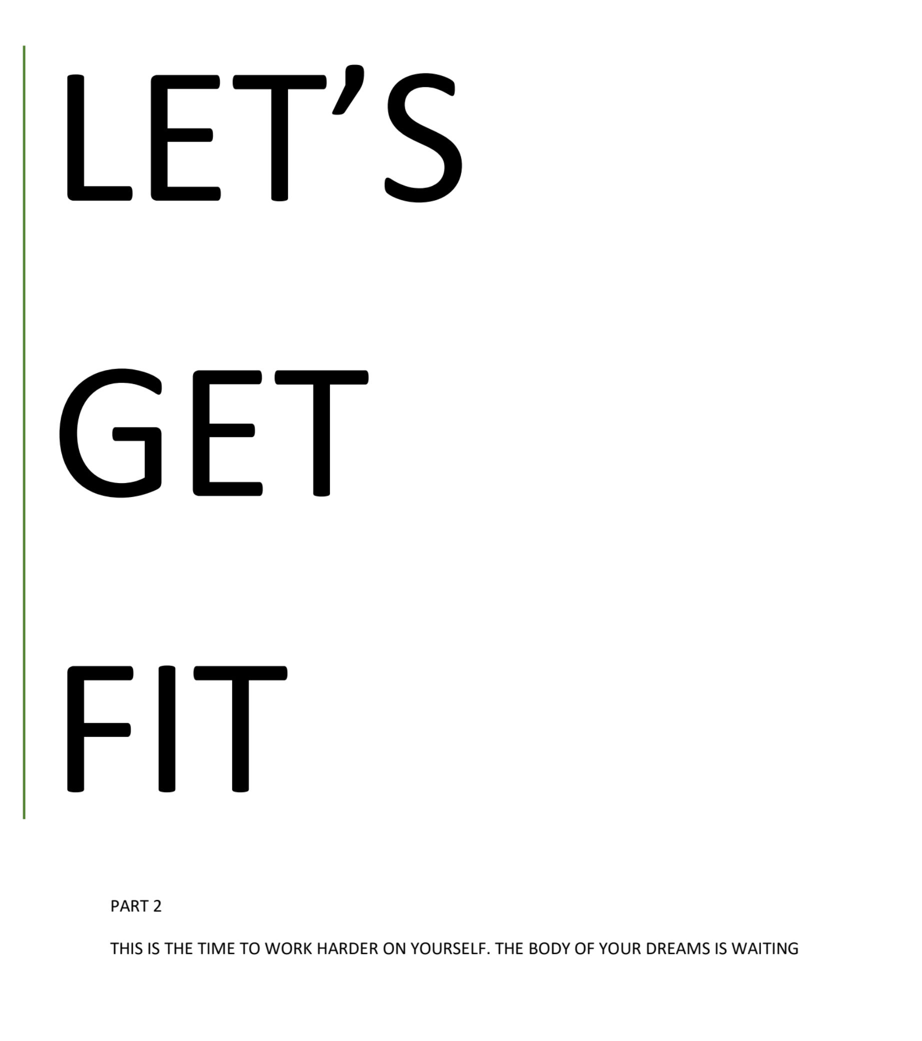 LET'S GET FIT PT 2 ADVANCED