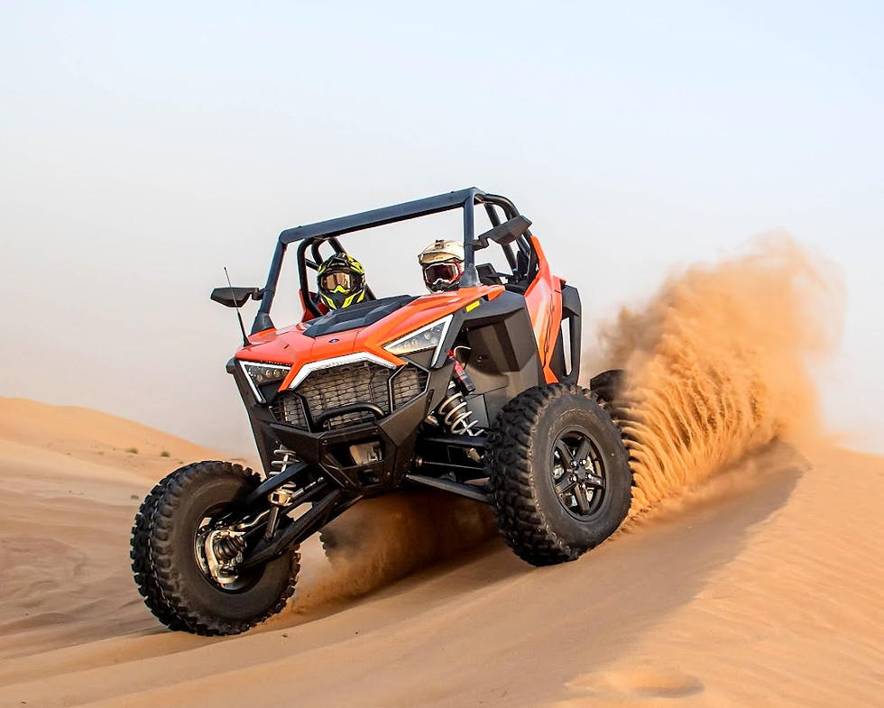 SAZ Dubai's Polaris RZR Turbo 1000cc Buggy designed to take your thrill beyond limits across the scenic Dubai Desert