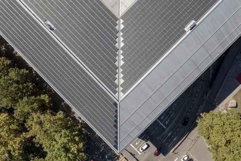 Solaranlage auf Wankdorf Stadion in Bern