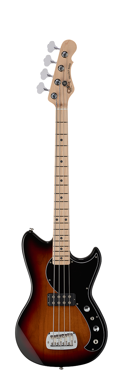 ベース G&L Fallout bass G&L Fullerton Deluxe Fallout Shortscale Electric Bass Grey