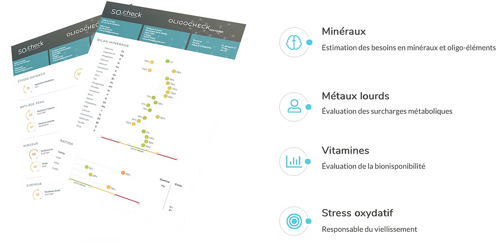 🧬 Bilan de micronutrition à Muret près de Toulouse :  OligoCheck et Physioscan