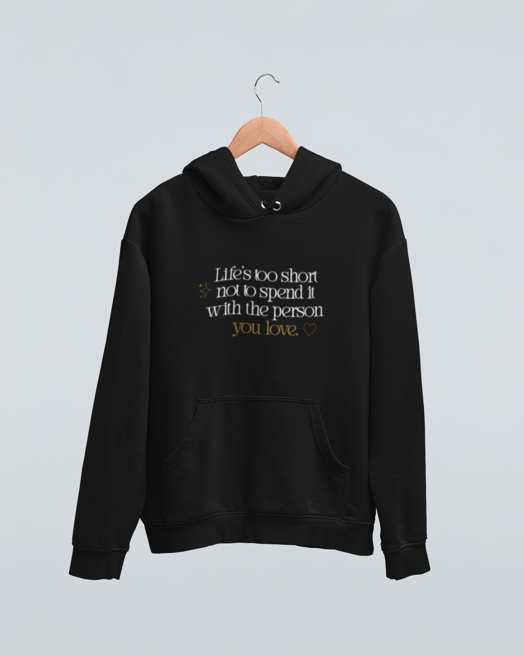 Hoodie brodé Life's too short