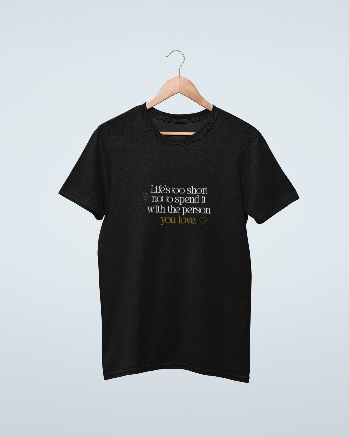 T-shirt brodé life's too short