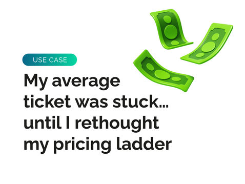 “My average ticket was stuck… until I rethought my pricing ladder”