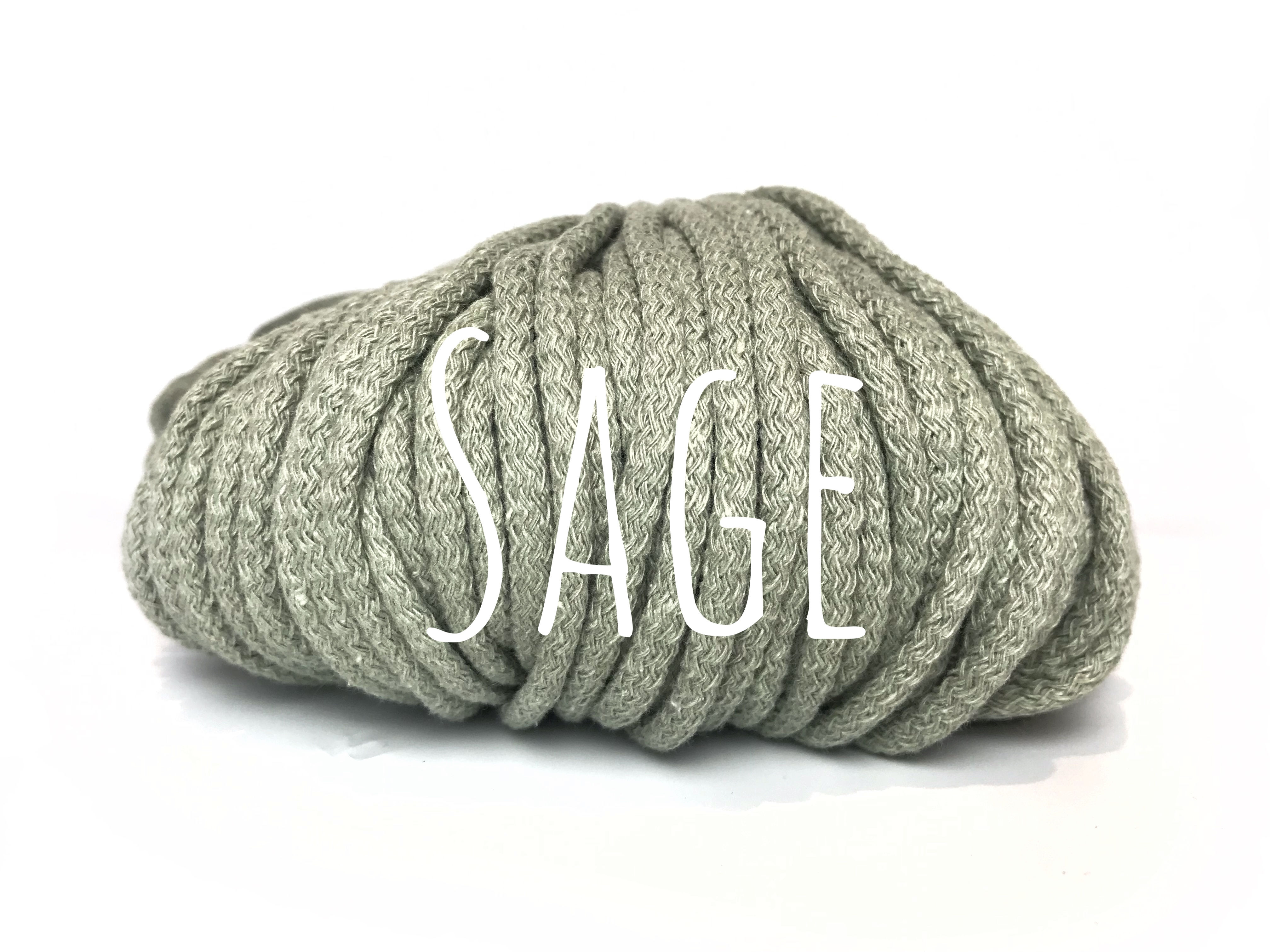 Chunky Cotton yarn - Sage 5mm