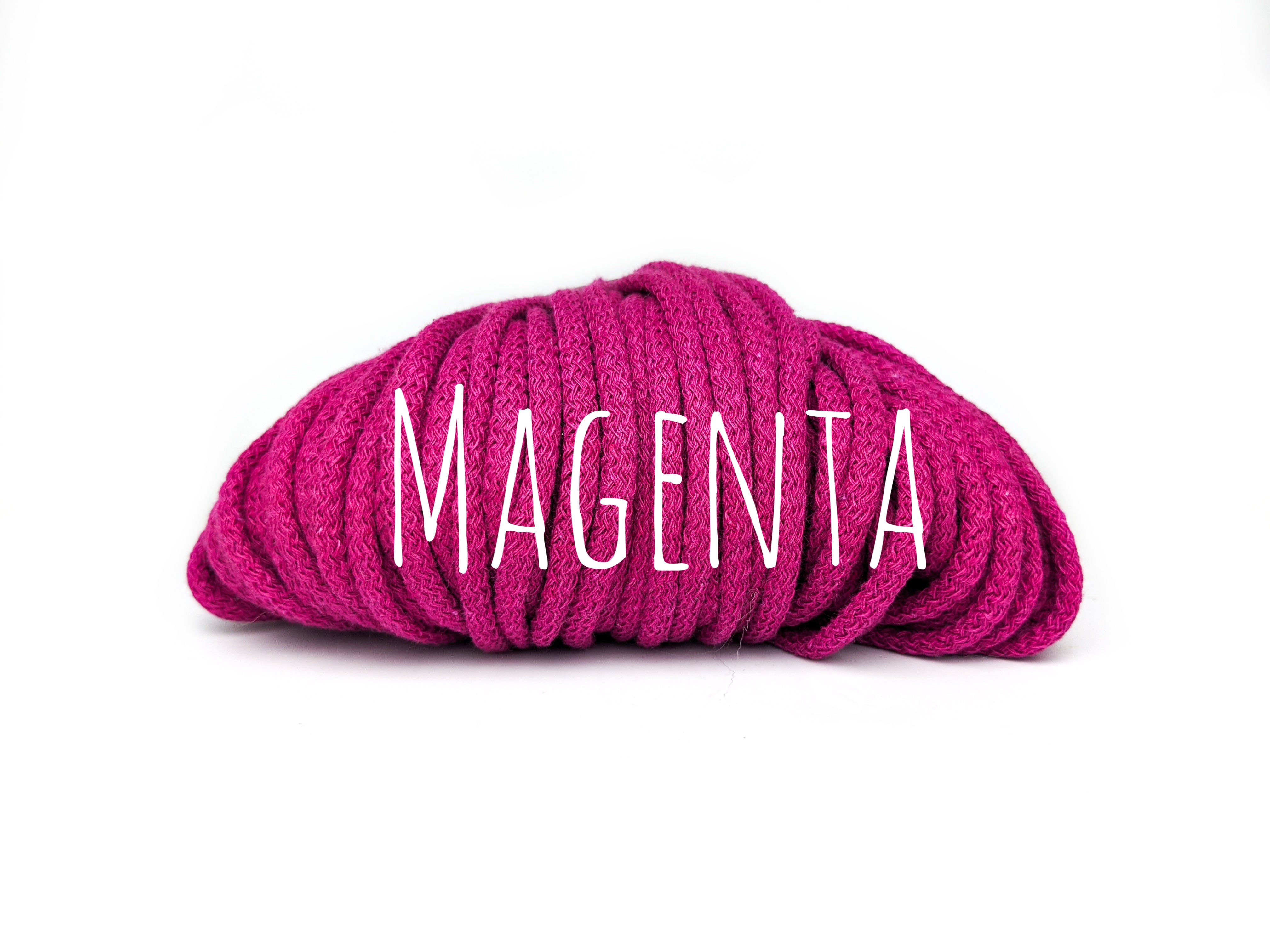 Chunky Cotton yarn - Magenta 5mm