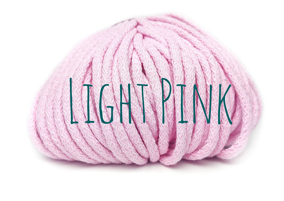 Chunky Cotton yarn - Light Pink 5mm