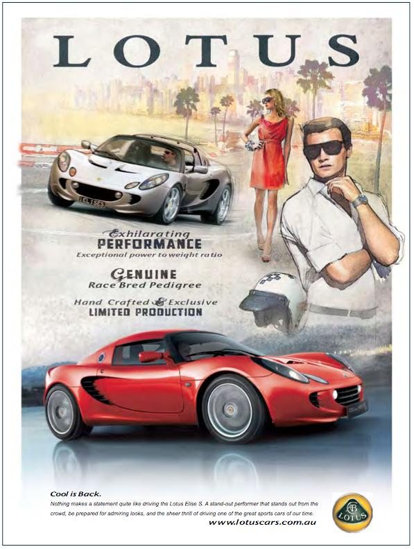 LOTUS S2 ELISE POSTER 2009