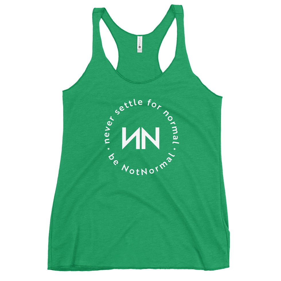 NN Women's Racerback Tank - Never Settle