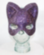 Thumbnail: Purple Rhinestone Cat / Catwoman / Bear Crystal Rhinestone Mask