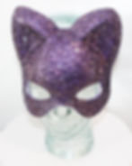 Thumbnail: Purple Rhinestone Cat / Catwoman / Bear Crystal Rhinestone Mask