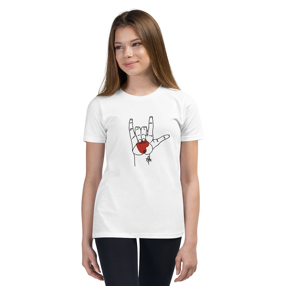 Tip's First Love Line - Youth Short Sleeve T-Shirt