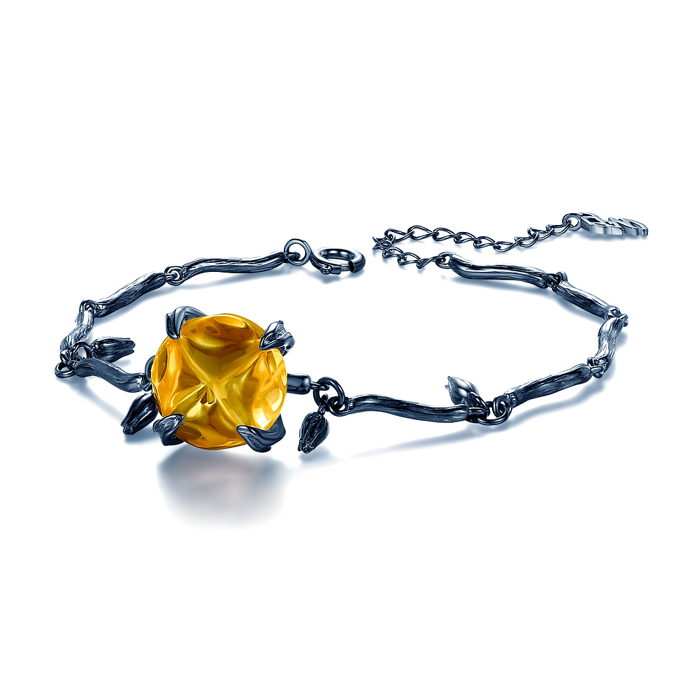 Thumbnail: Redamancy Crystal Cotton Flower Bracelet