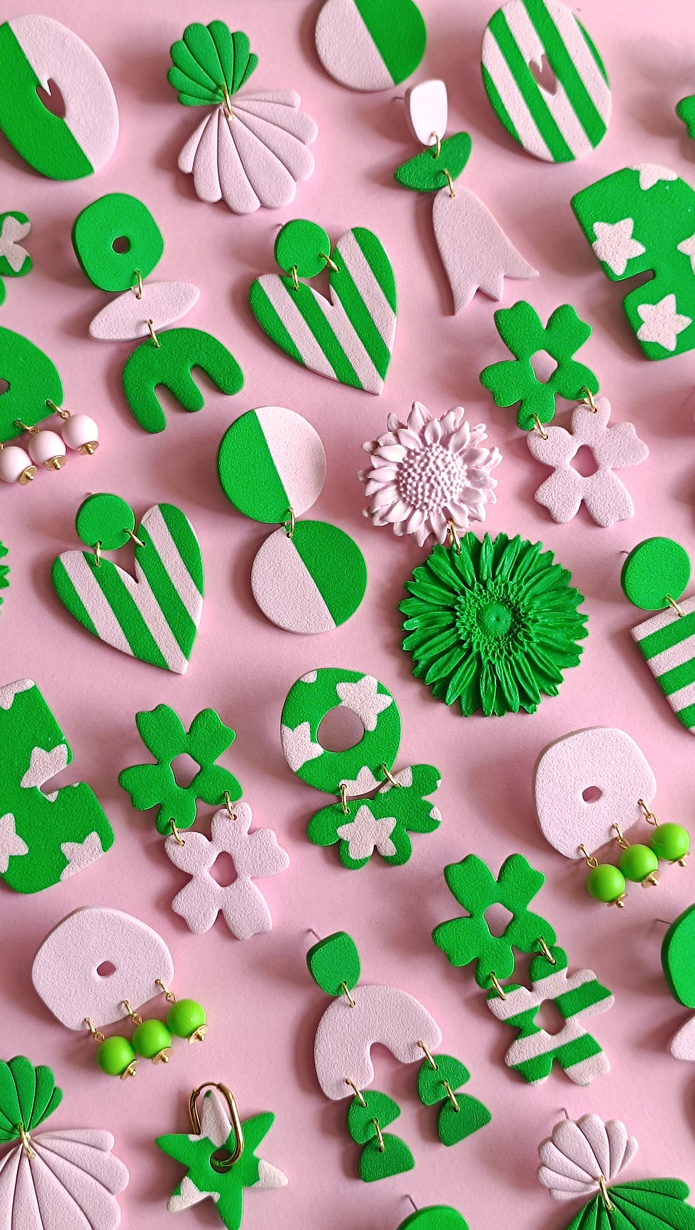 Miniature : Bridget Vert - Rose ou Rayures